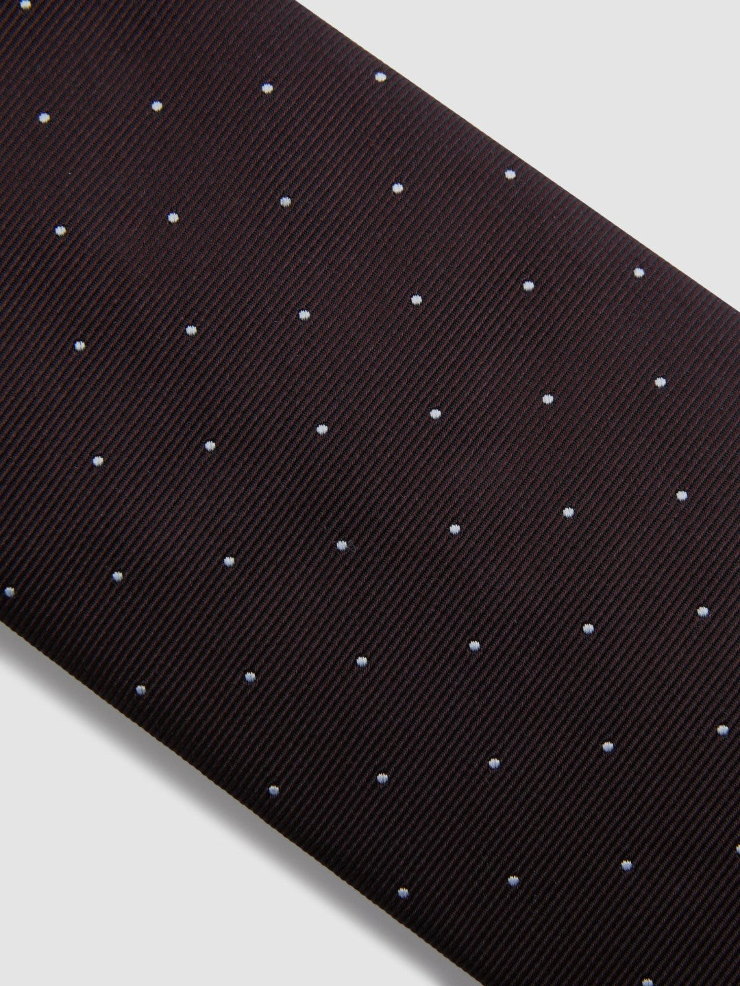 Polka Dot Silk Tie in Burgundy | Reiss Men Recommended