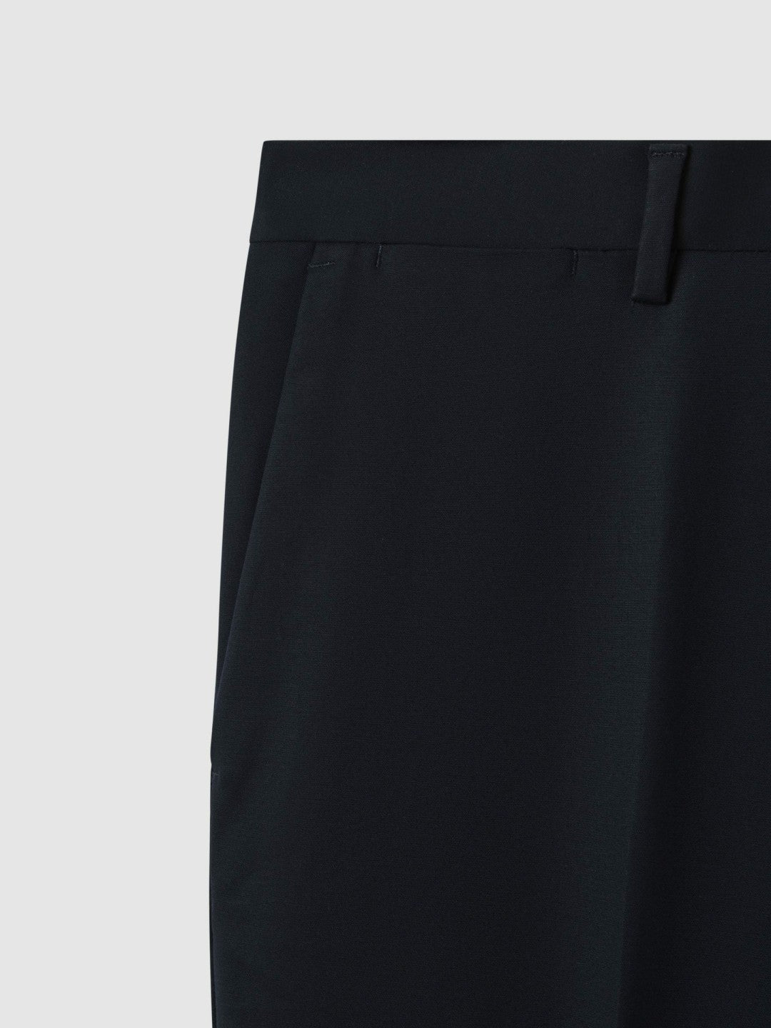 Slim Fit Cotton Blend Chinos in Navy | Reiss Men Exclusive