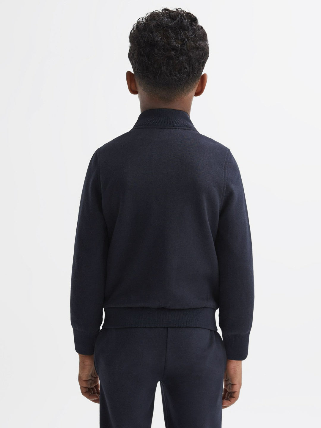3-9 yrs Funnel Neck Quilted Hybrid Jacket in Navy | Reiss Children & Baby Best Seller