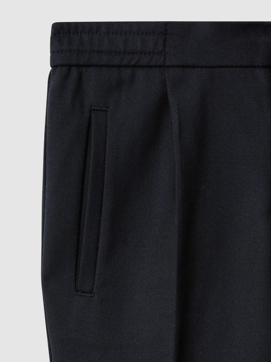 3-9 yrs Relaxed Elasticated Trousers with Turn-Ups in Navy | Reiss Children & Baby New