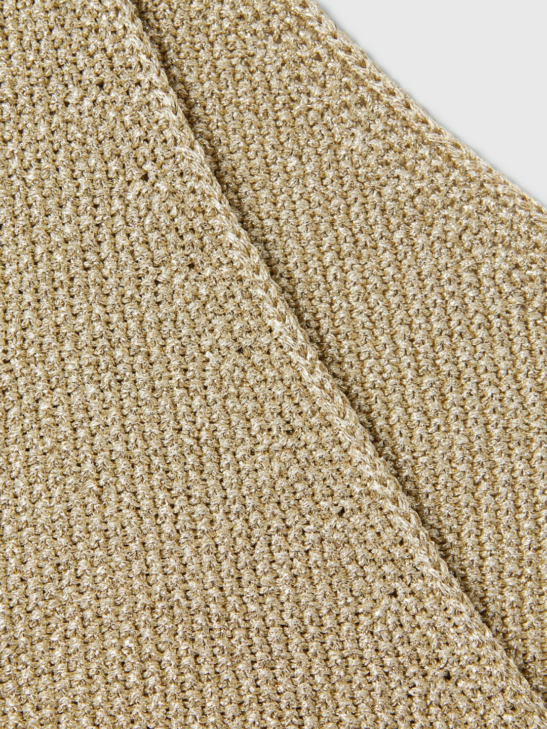 Metallic V-Neck Vest in Gold | Reiss Women Exclusive