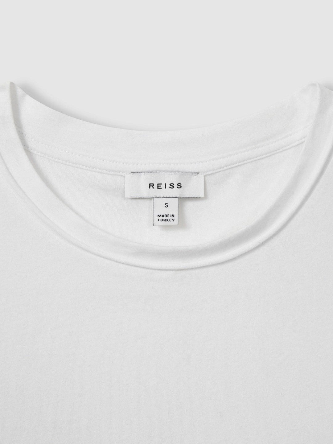Cotton-Jersey Crew Neck T-Shirt in White | Reiss Women New