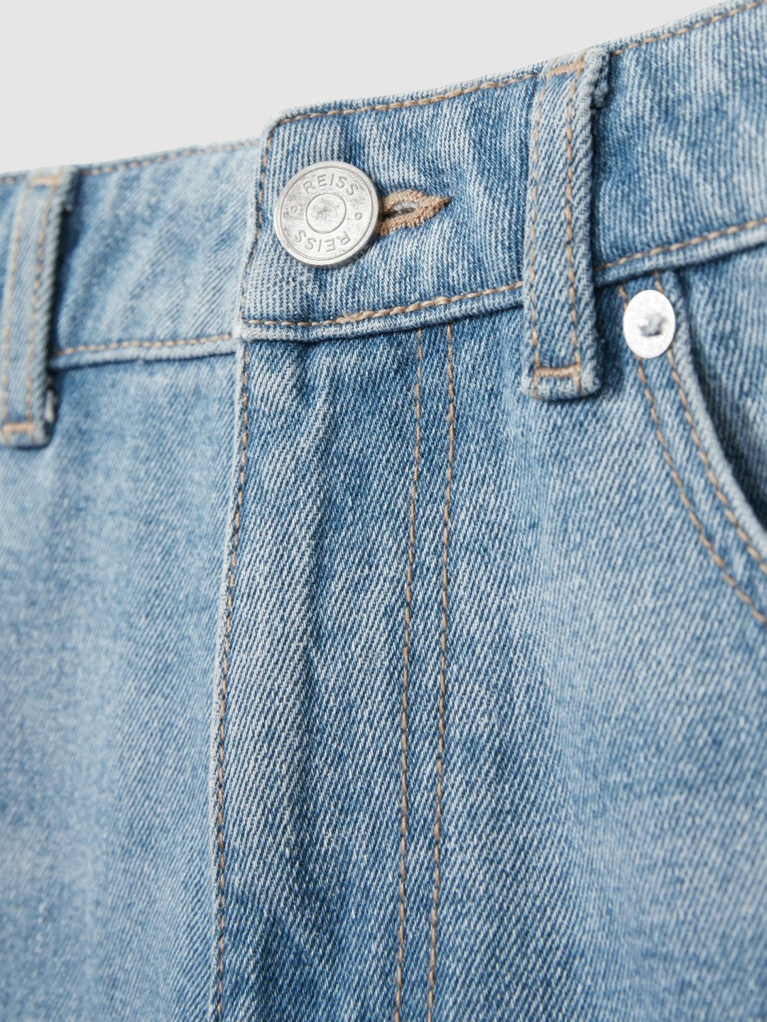 Loose-Fit Jeans in Light Blue Wash | Reiss Men Popular