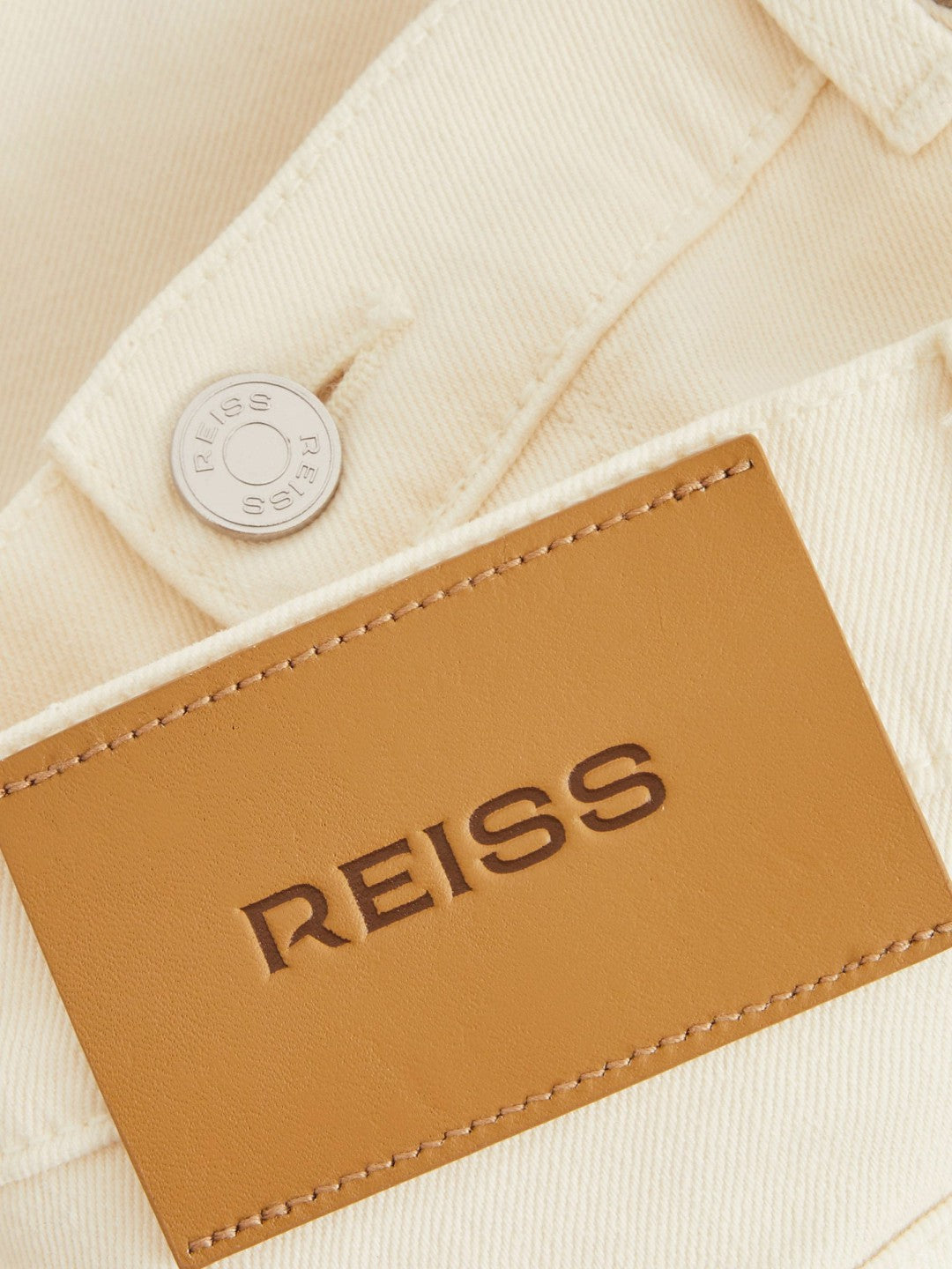 Straight-Leg Jeans in White | Reiss Men Recommended