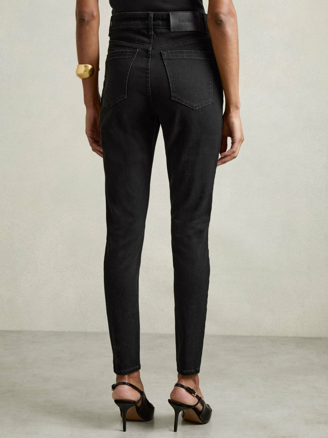 Petite Skinny Jeans in Black | Reiss Women Premium