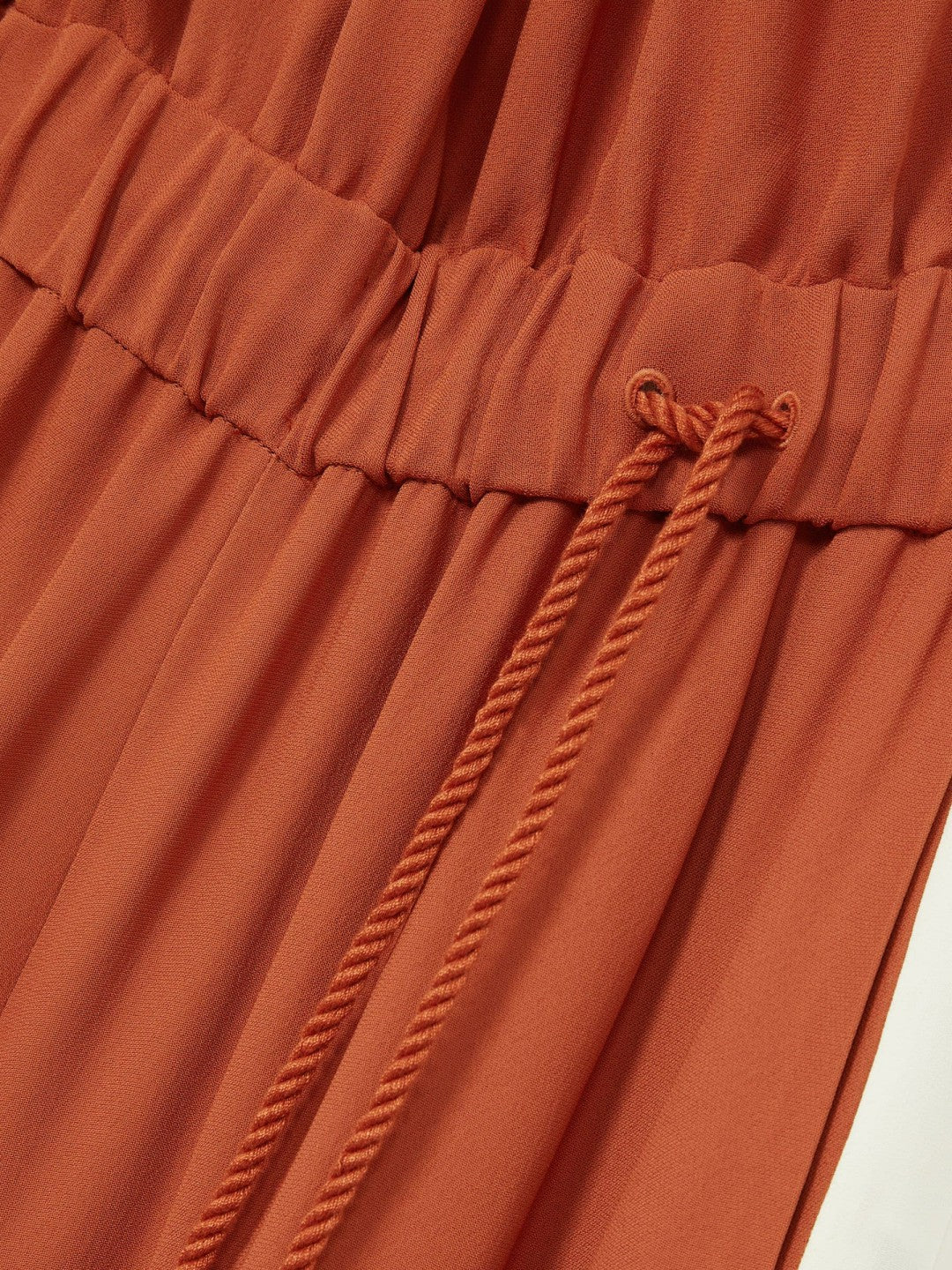 Colour-Block Rope-Cord Jumpsuit in Orange | Reiss Women Premium