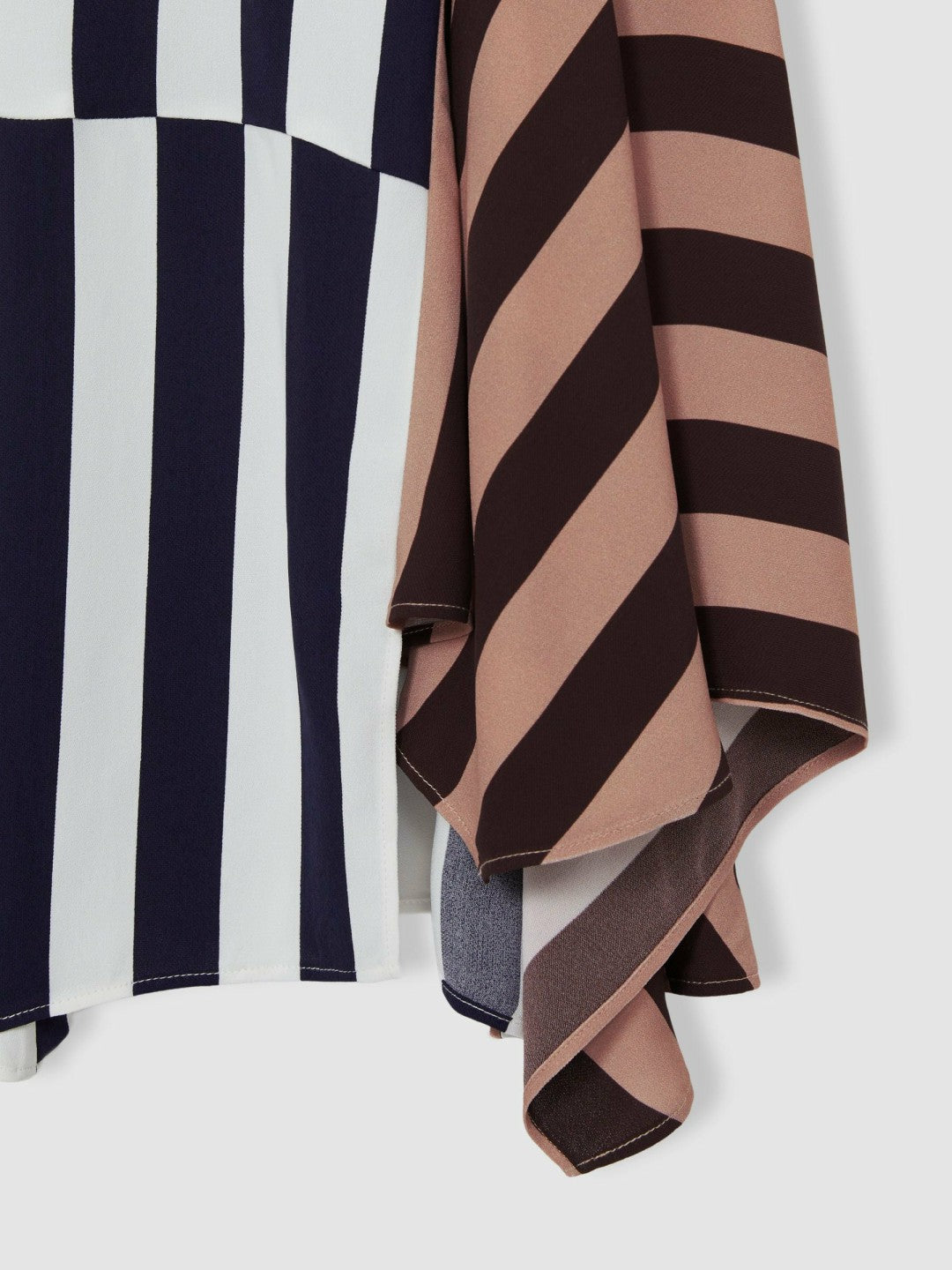 4-9 yrs Stripe-Print Handkerchief Dress in Multi | Reiss Children & Baby Premium
