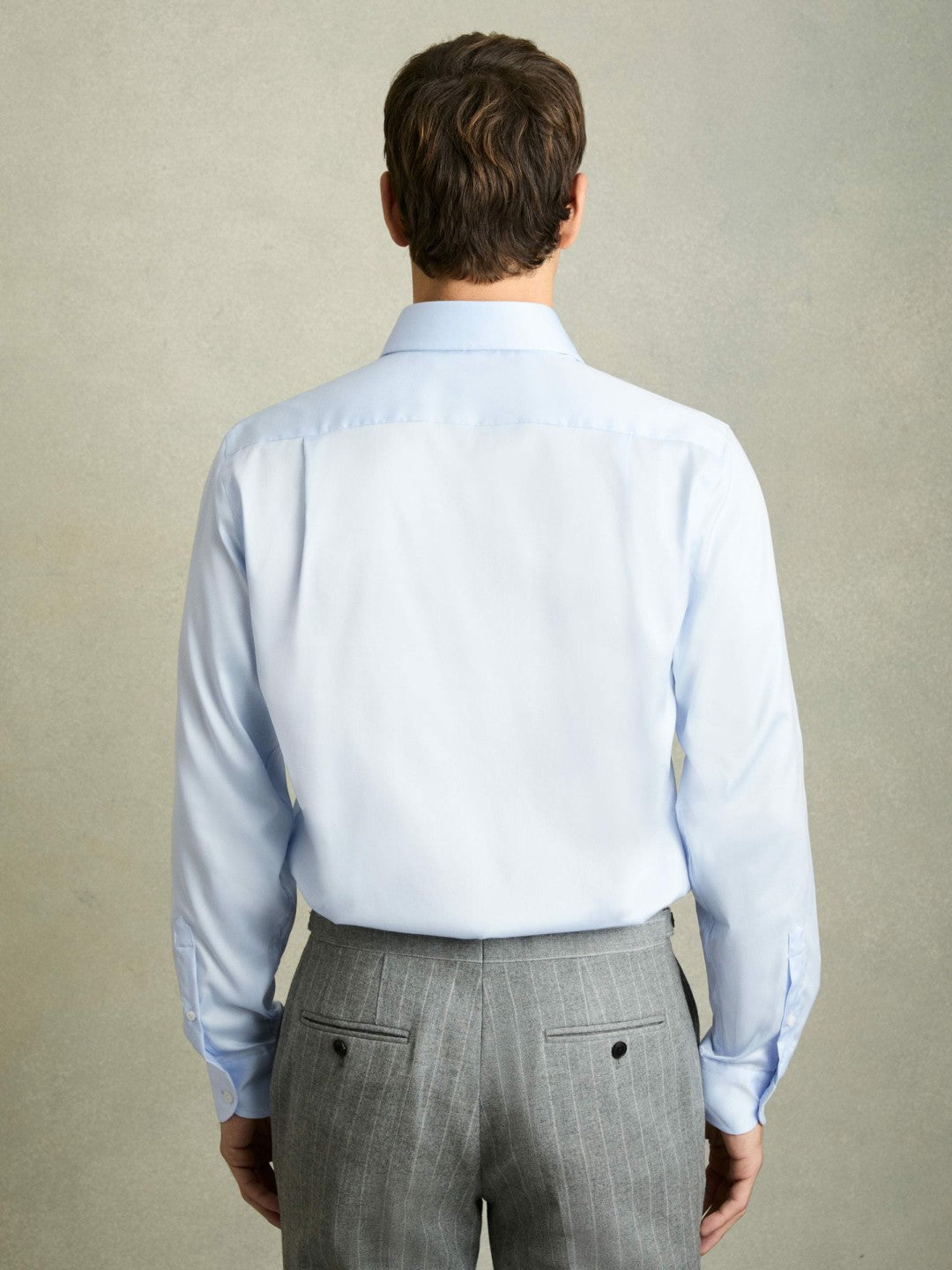 Regular Fit Shirt in Soft Blue | Reiss Men Signature