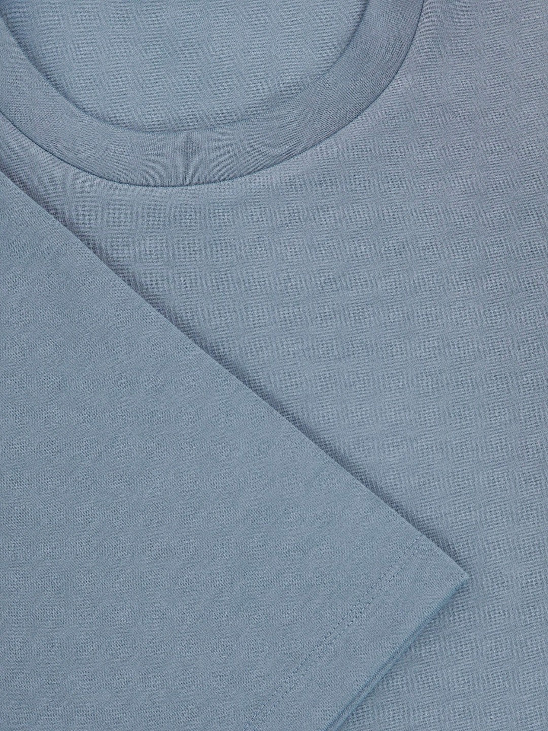 Interlock Jersey Crew Neck T-Shirt in Airforce Blue | Reiss Men Popular