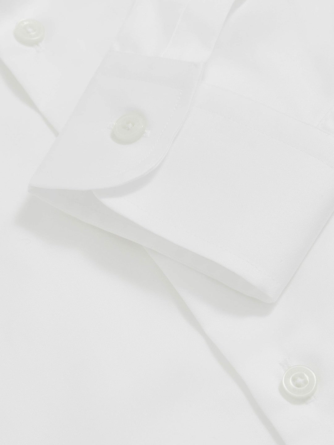 Regular Fit Cotton Sateen Shirt in White | Reiss Men Best Seller