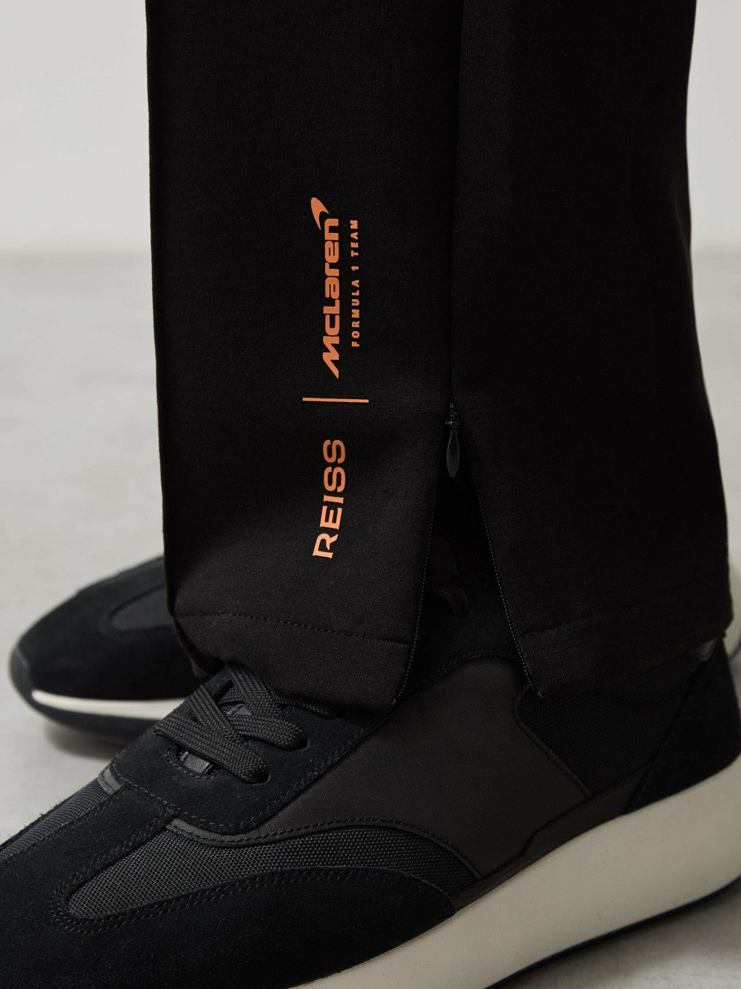 McLaren F1 Team Interlock Joggers in Black | Reiss Men Trending