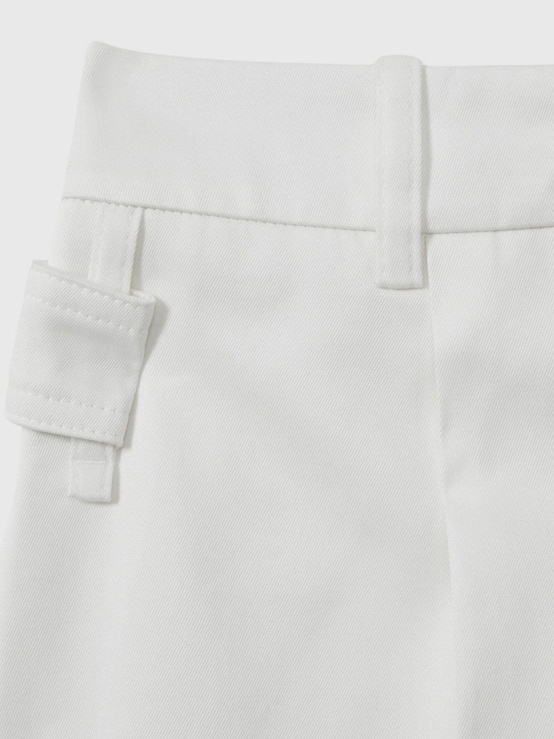 Cotton Wide Leg Suit Trousers in White | Reiss Women Best Seller