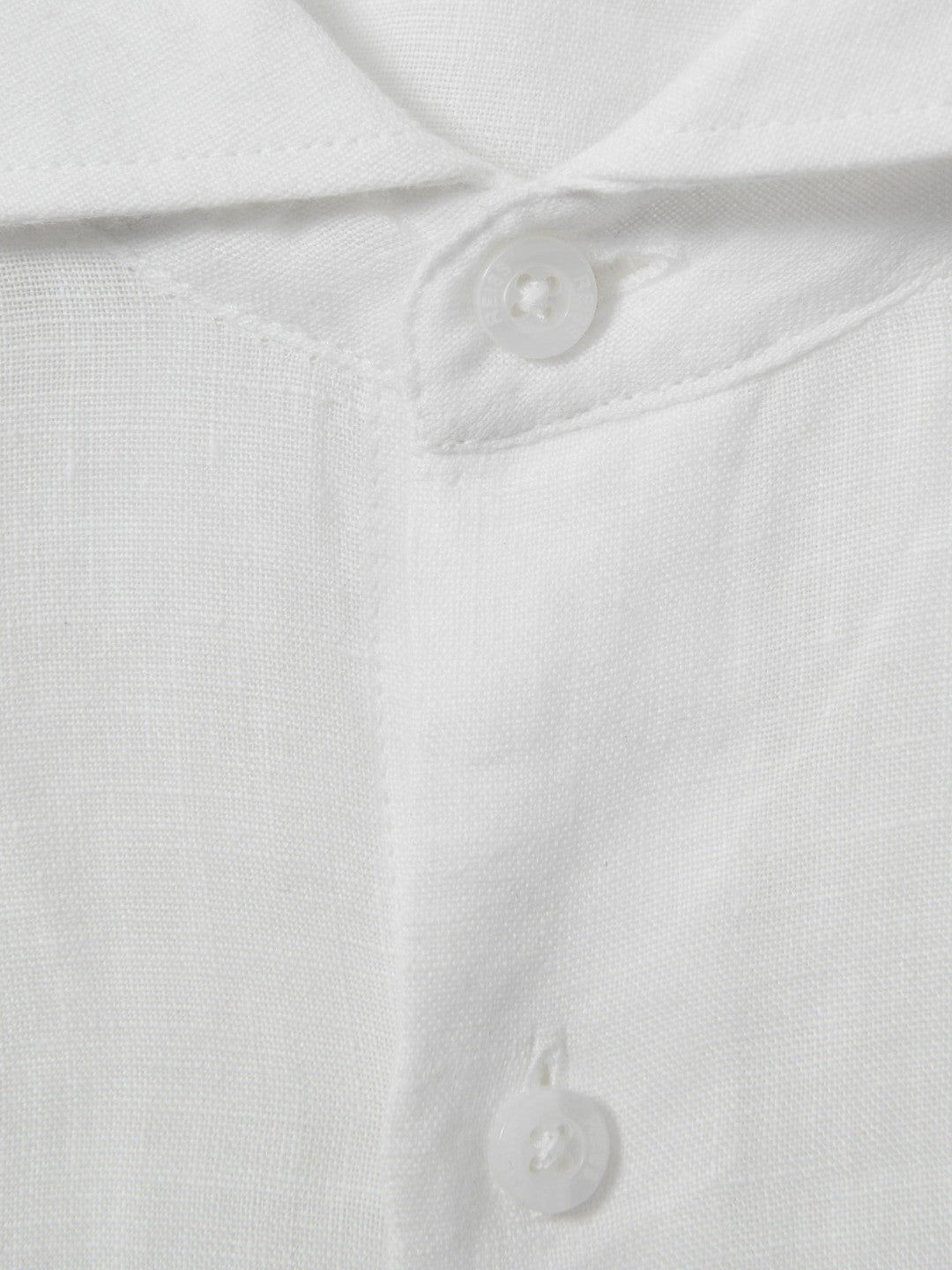 3-9 yrs Linen Cutaway Collar Shirt in White | Reiss Children & Baby Recommended