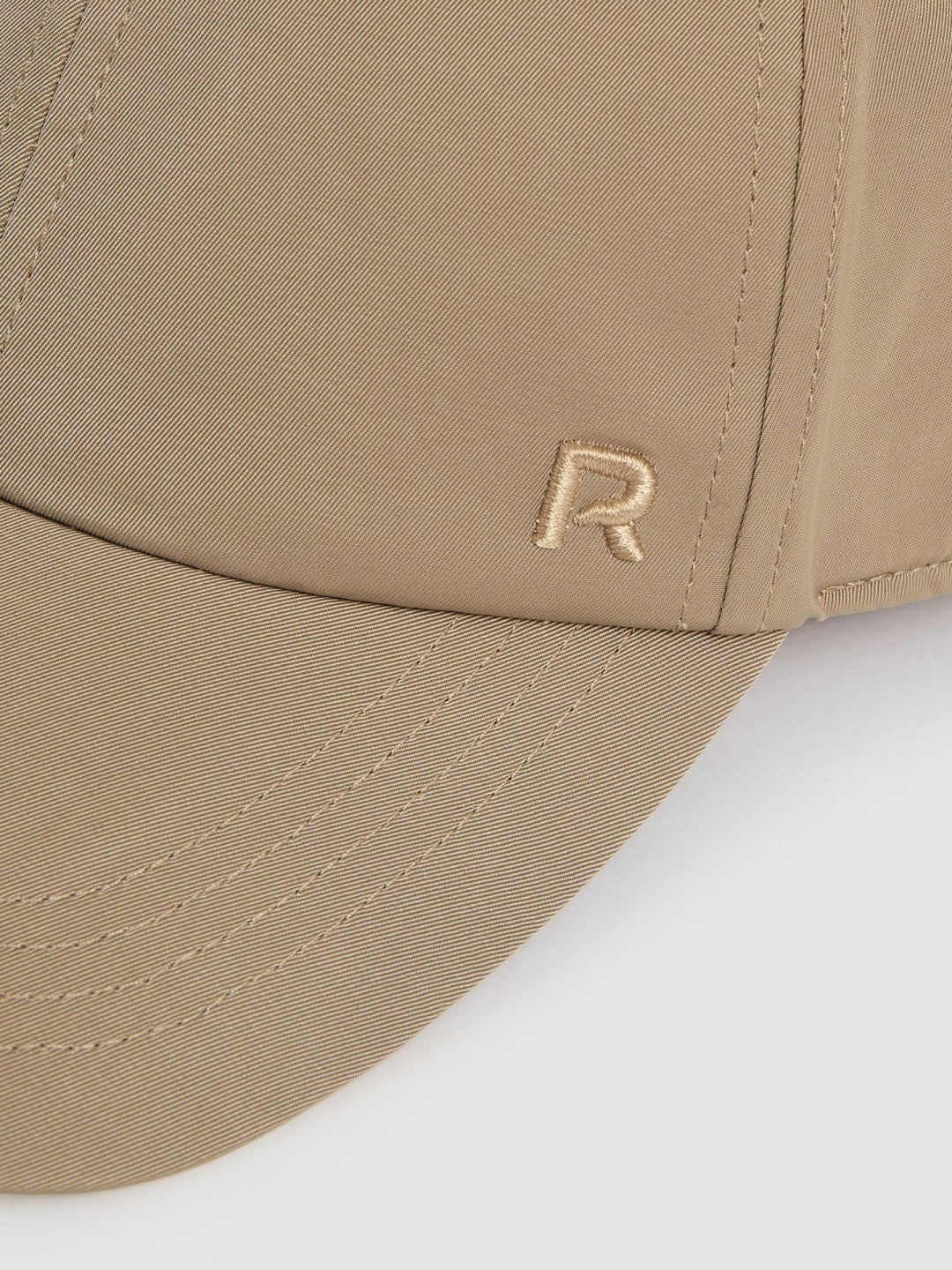 Logo-Embroidered Baseball Cap in Taupe | Reiss Women Popular