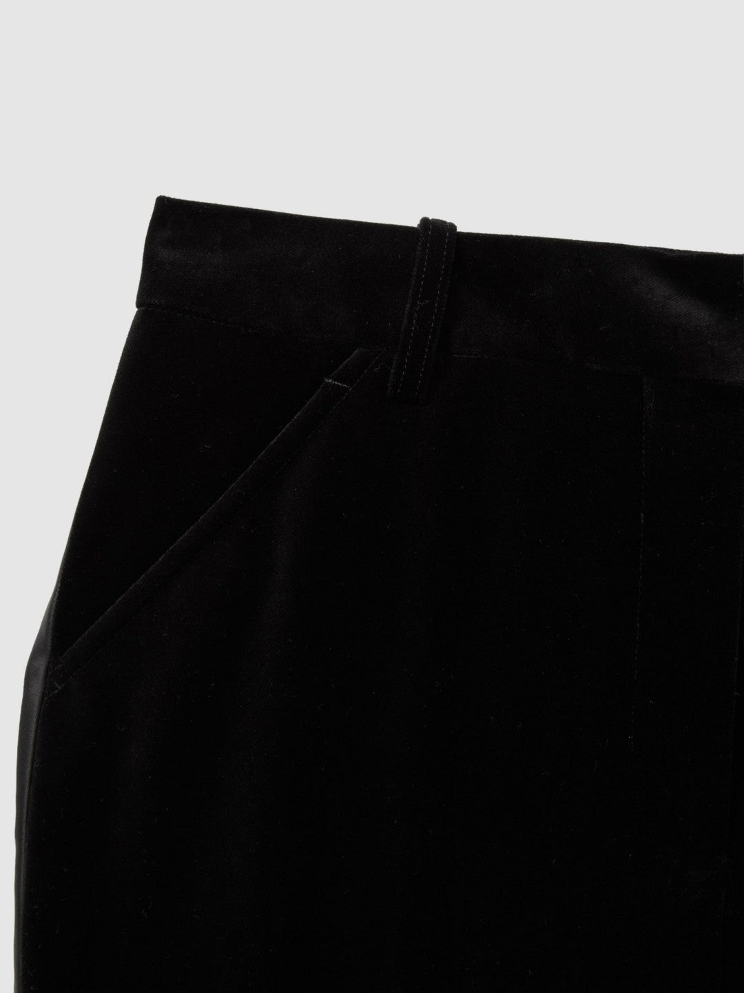 Velvet Flared Suit Trousers in Black | Reiss Women Recommended