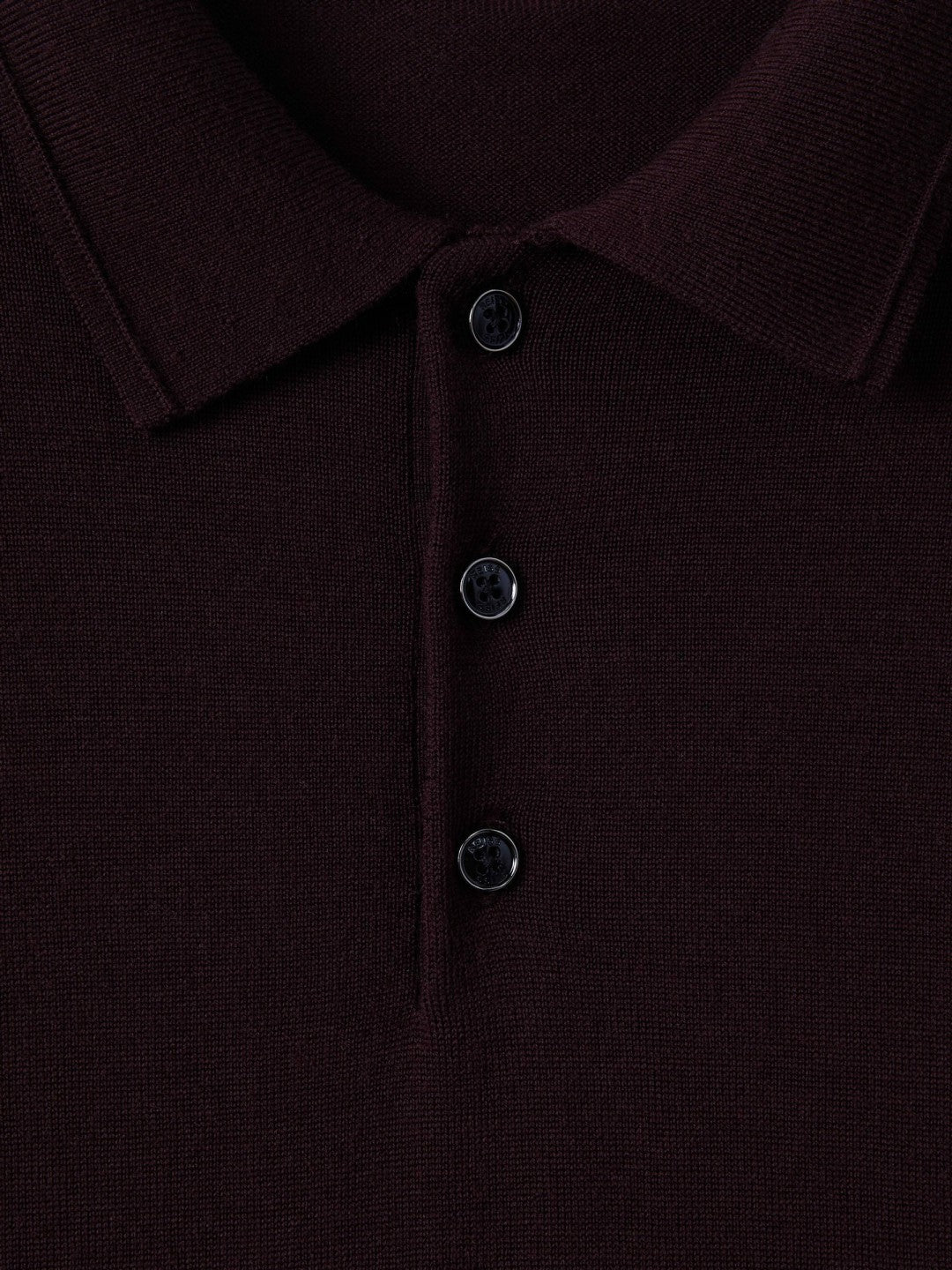 Merino Wool Polo Shirt in Dark Bordeaux | Reiss Men Exclusive