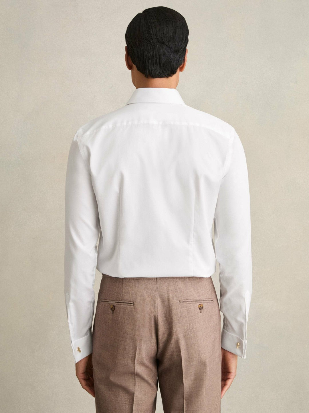 Slim Fit Slim-Fit Cotton-Sateen Shirt in White | Reiss Men Trending
