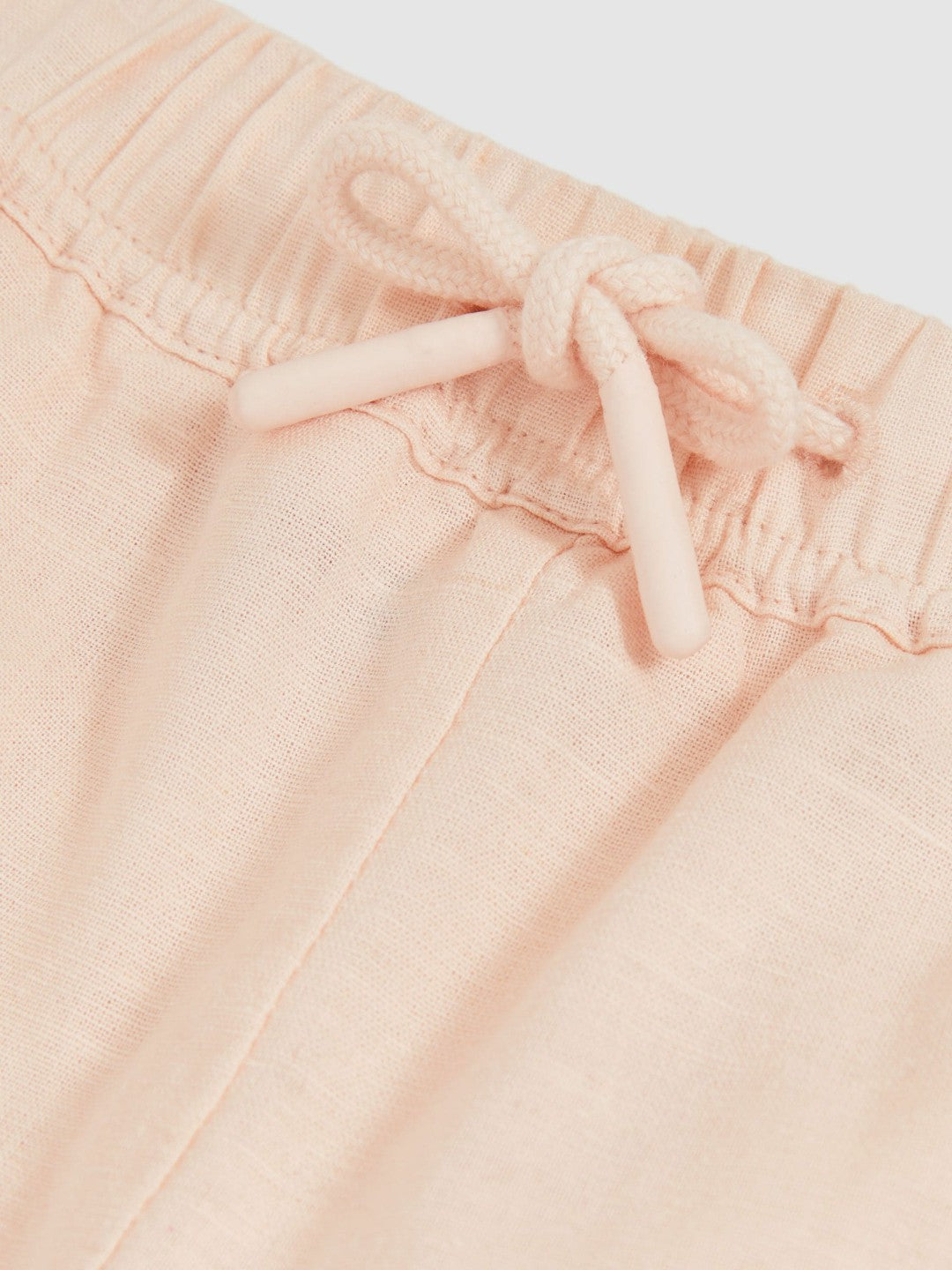 Cotton-Linen Drawstring Trousers in Pink | Reiss Children & Baby Best Seller