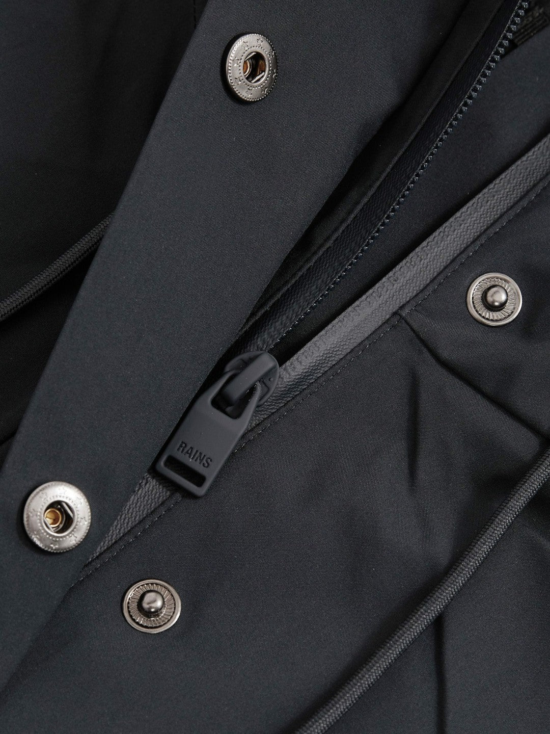 Rains Hardshell Short Jacket in Navy | Reiss Women New