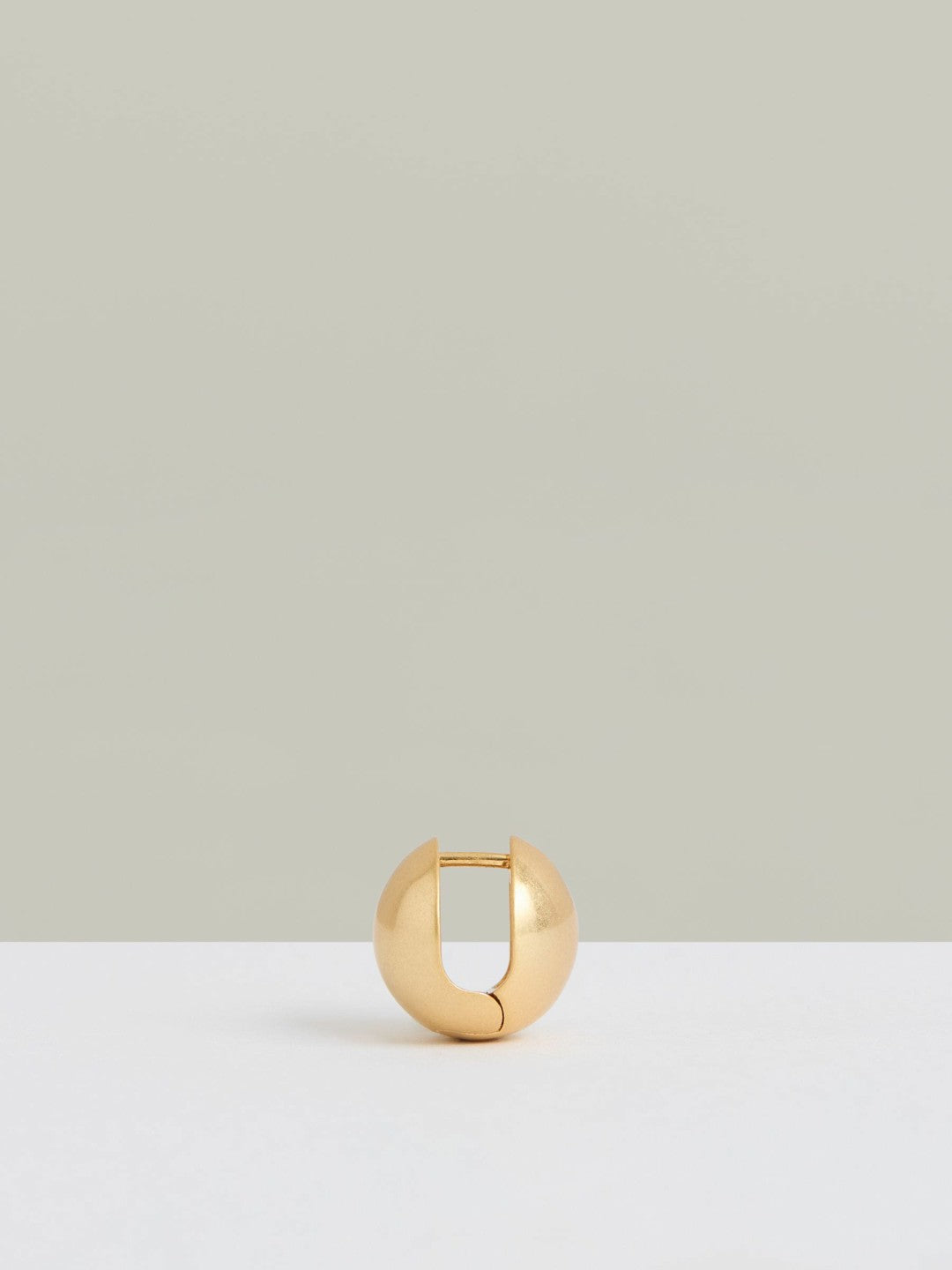 Polished Ball Huggie Earrings in Gold | Reiss Women Trending