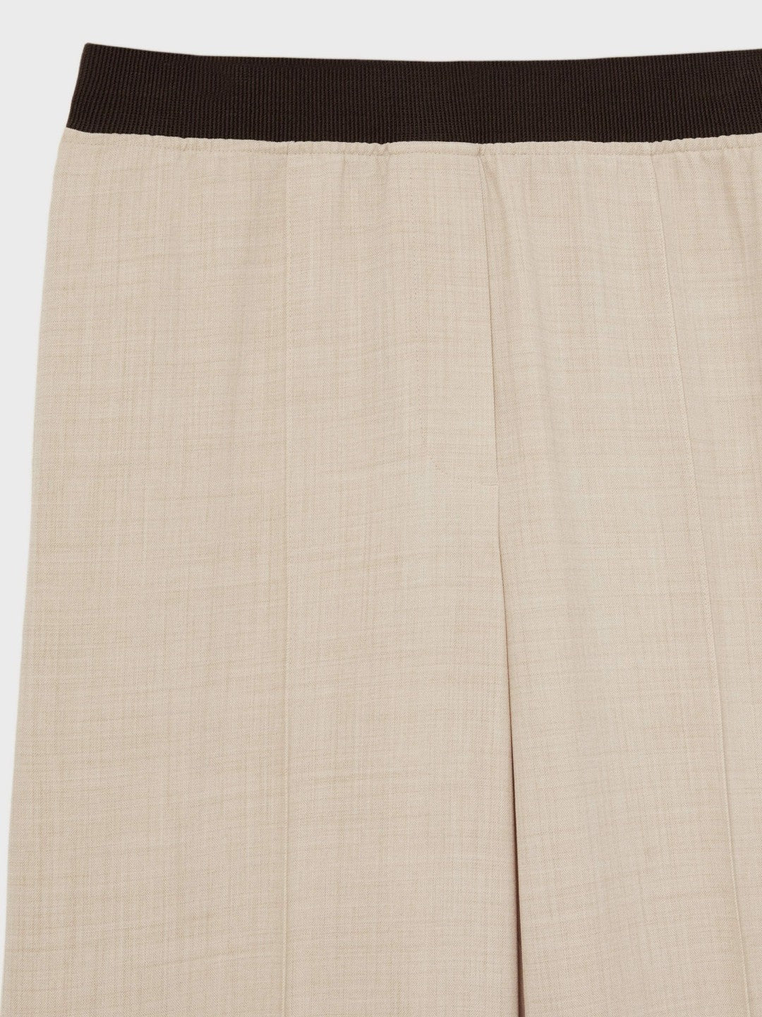 Petite Wide-Leg Elasticated-Waist Trousers in Neutral | Reiss Women Best Seller