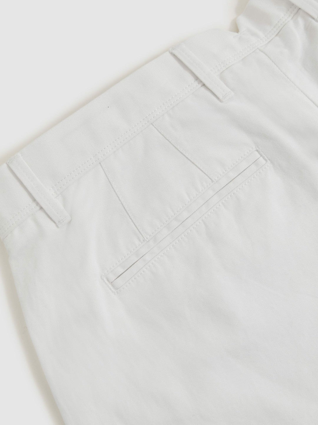 Cotton-Linen Relaxed-Fit Trousers in White | Reiss Men Signature
