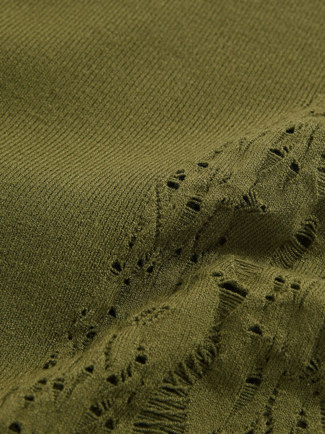 Lace-Knit Detail One-Shoulder Bodysuit in Green | Reiss Women New