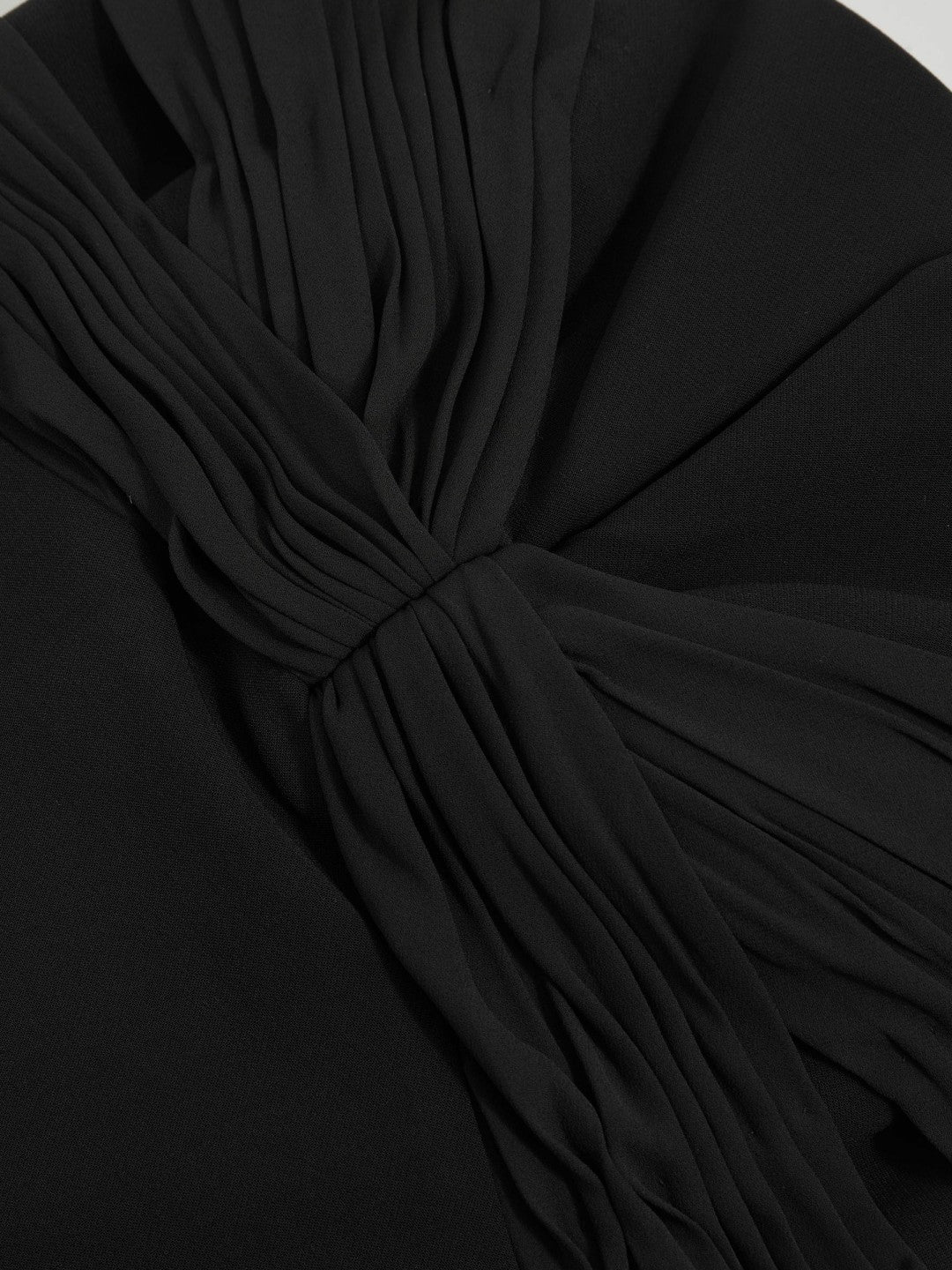 Halston Strapless Crepe Midi Dress in Black | Reiss Women Best Seller