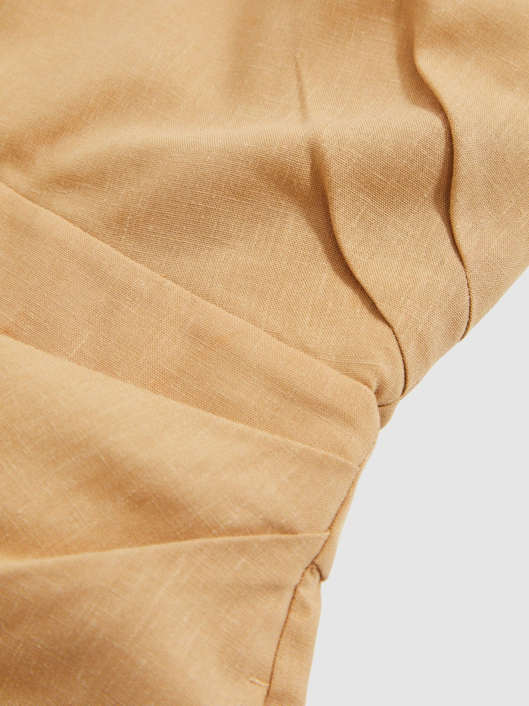 Lyocell Cotton Halter Skort Playsuit in Camel | Reiss Women Recommended