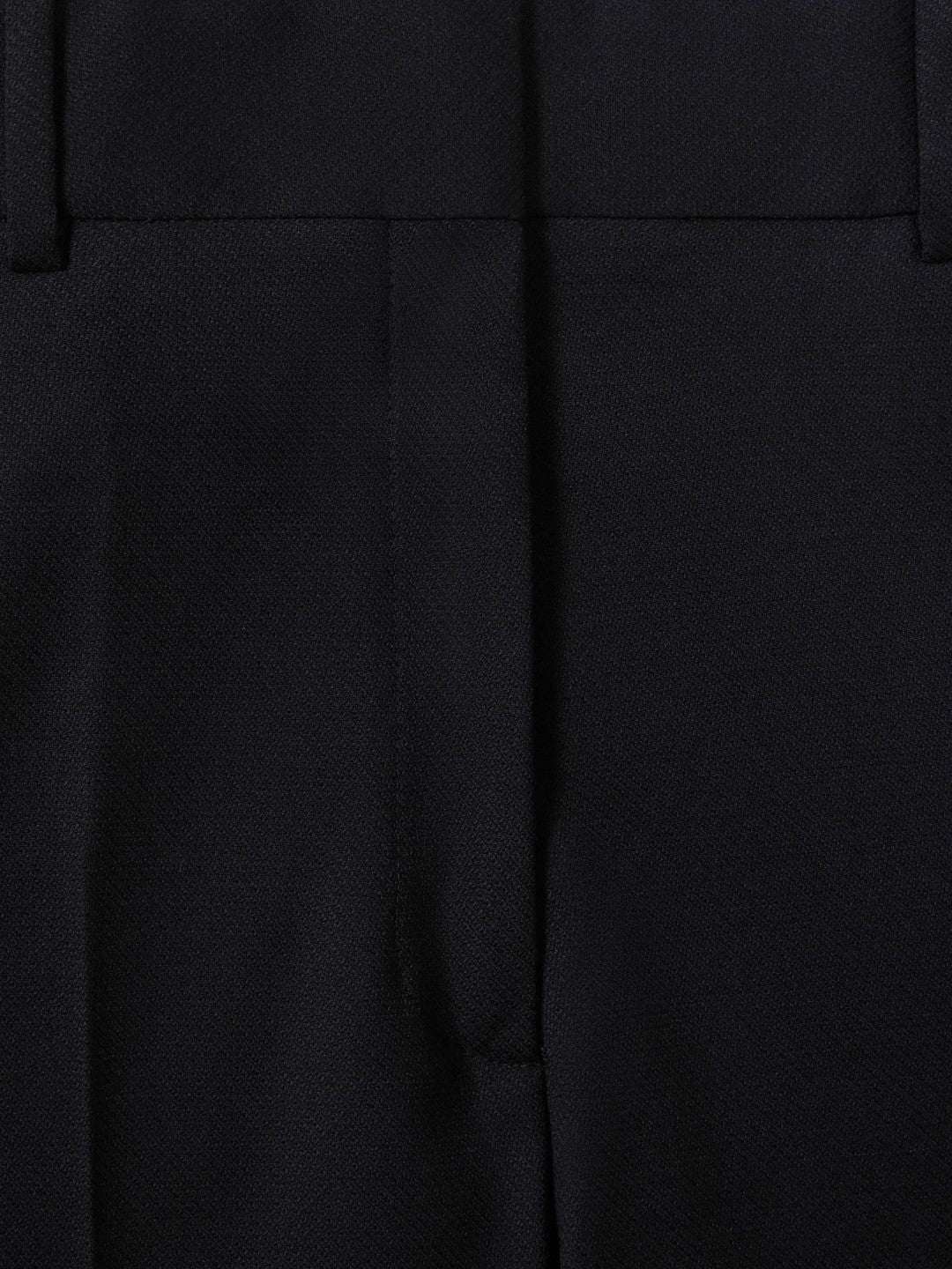 Petite Wool-Blend Wide-Leg Suit Trousers in Navy | Reiss Women Signature