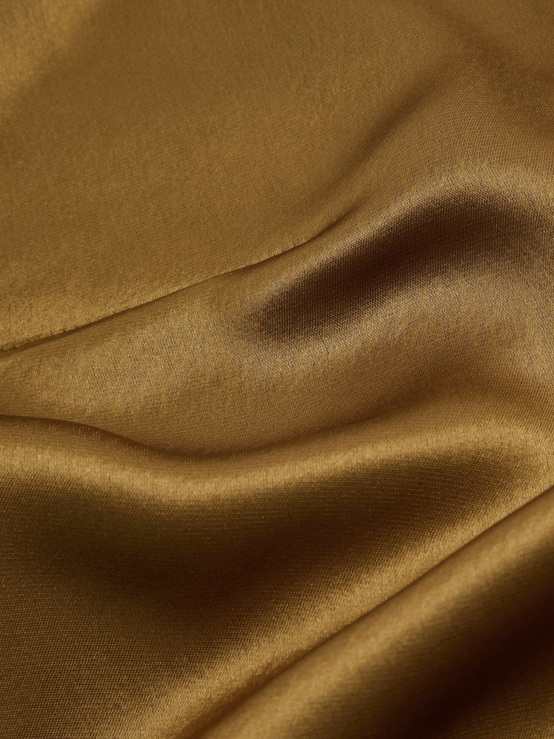 Acler Draped Satin Mini Dress in Gold Moss | Reiss Women Featured