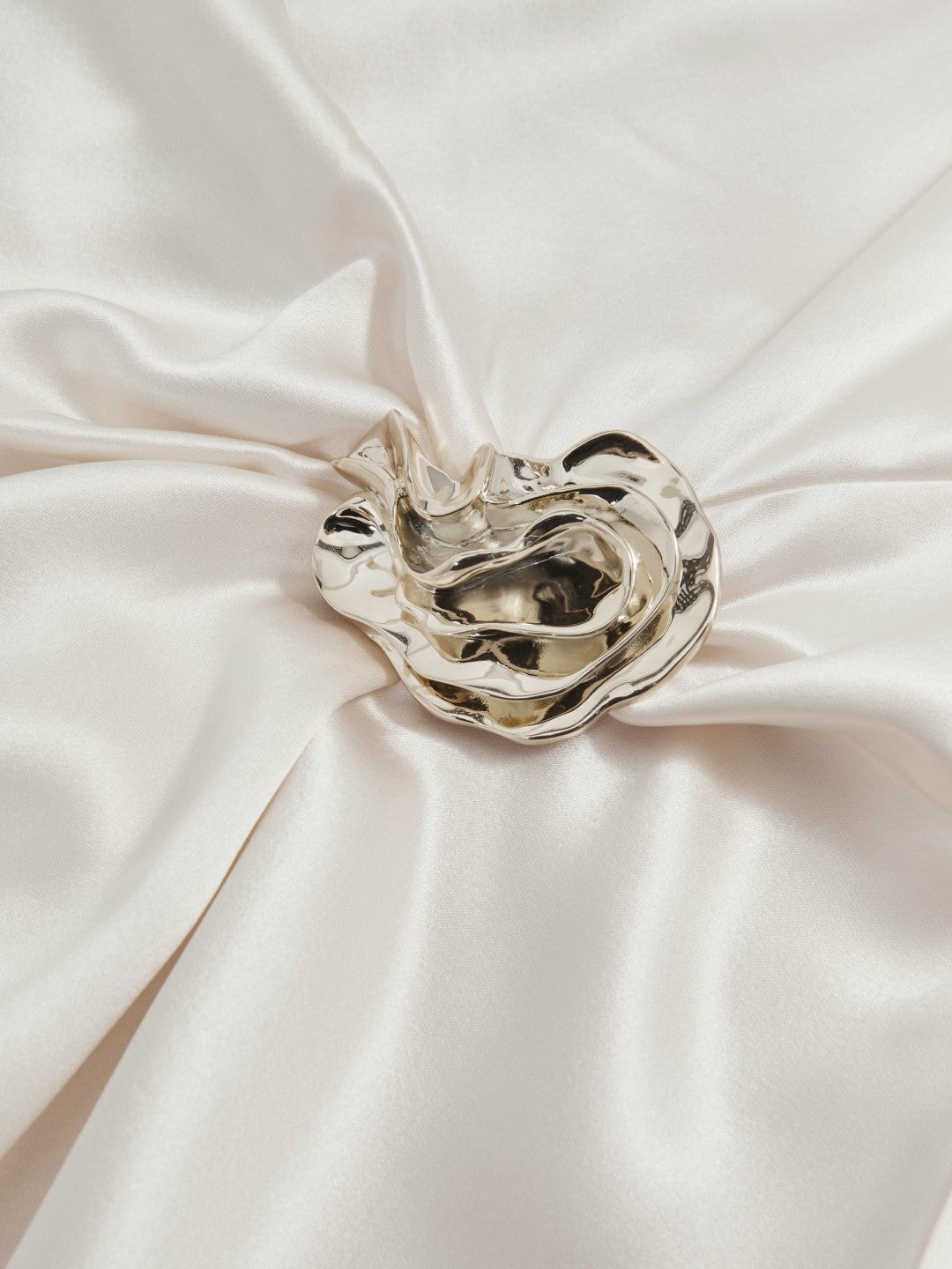 Acler Satin Draped Maxi Dress in Ivory | Reiss Women Recommended