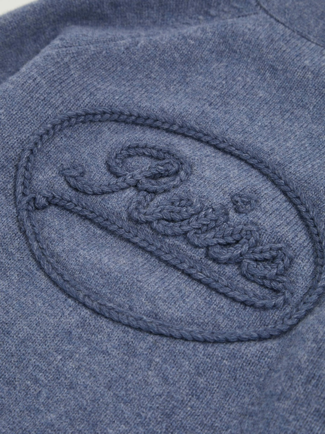 13-14 yrs Wool Embroidered-Logo Cardigan in Dark Airforce Blue | Reiss Children & Baby Signature