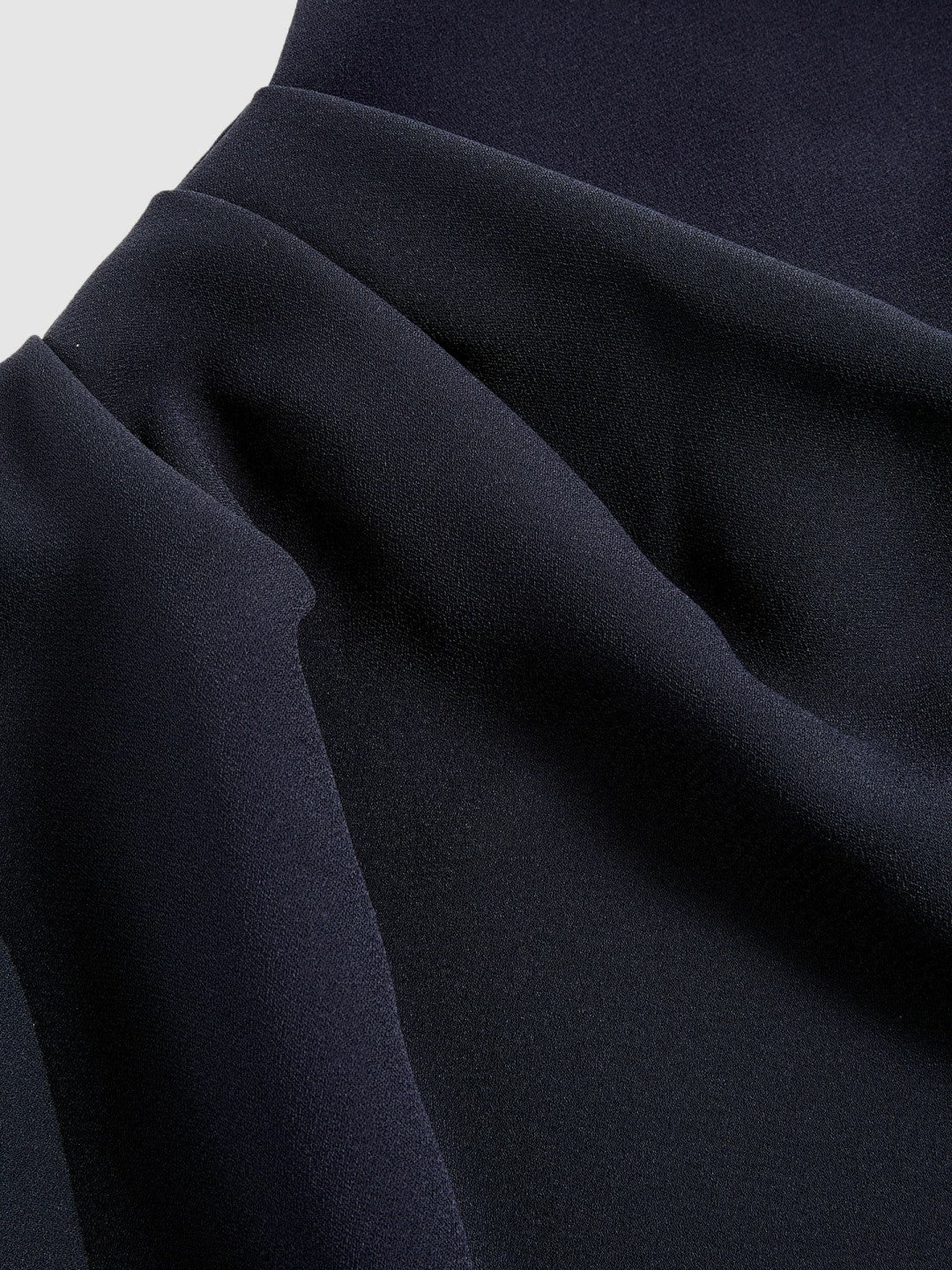 One-Shoulder Draped Top in Navy | Reiss Women Recommended