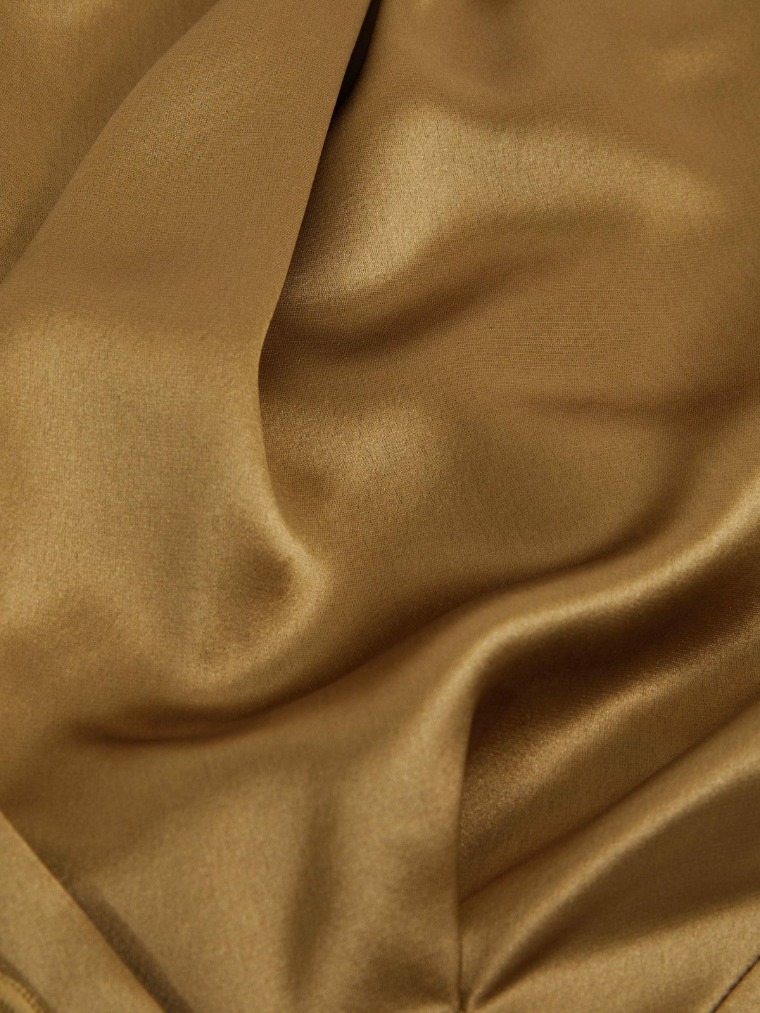 Acler Draped Satin Midi Dress in Gold Moss | Reiss Women Popular
