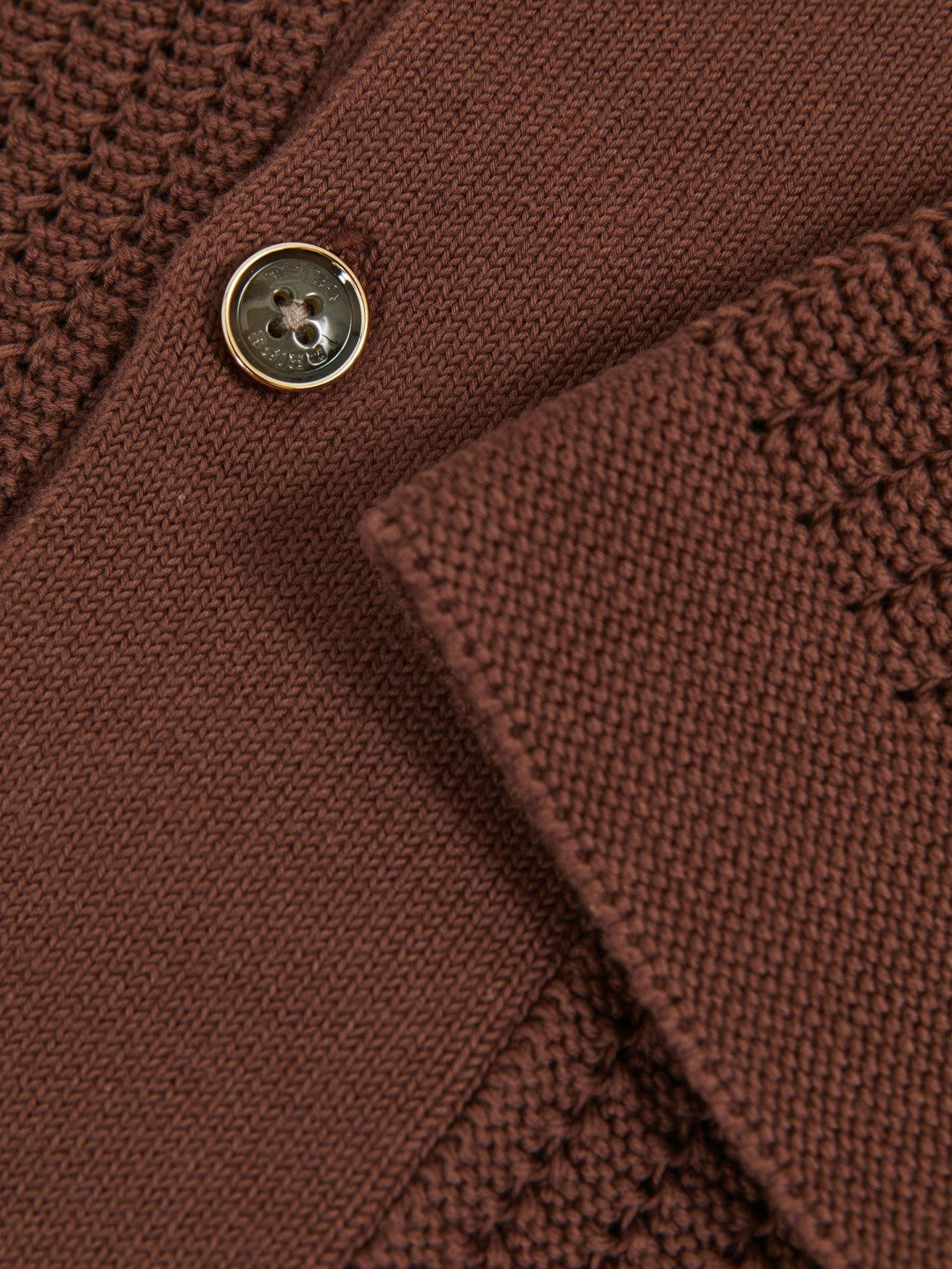 Cotton Textured-Knit Cuban-Collar Shirt in Tobacco Brown | Reiss Men Popular