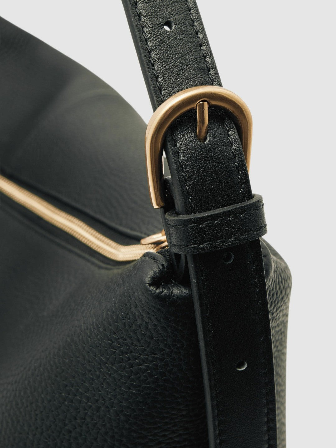 Grained Leather Tote Bag in Black | Reiss Women Premium