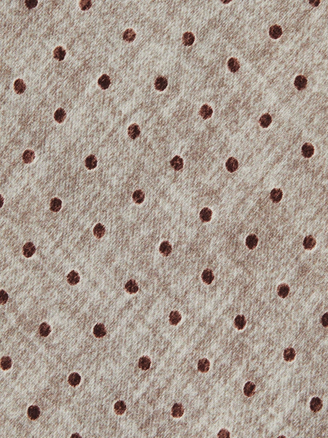 Wool-Cotton Polka-Dot Tie in Grey Melange | Reiss Men New
