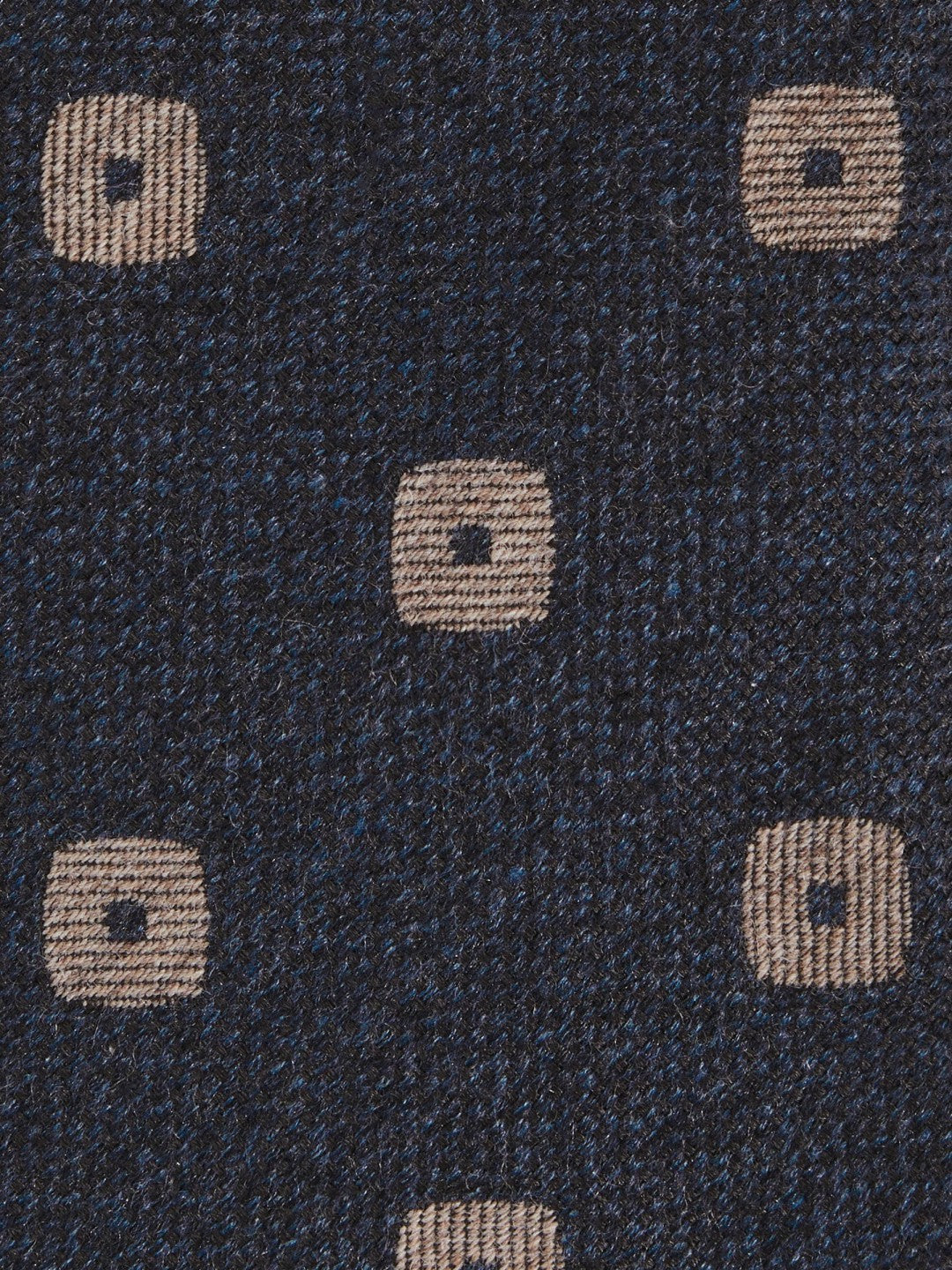 Silk-Wool Square-Medallion Tie in Navy | Reiss Men Popular