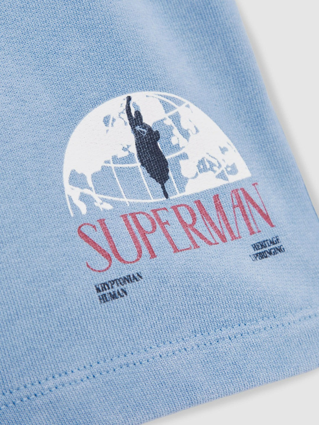13-14 yrs Superman Logo-Print Shorts in Light Blue | Reiss Children & Baby New
