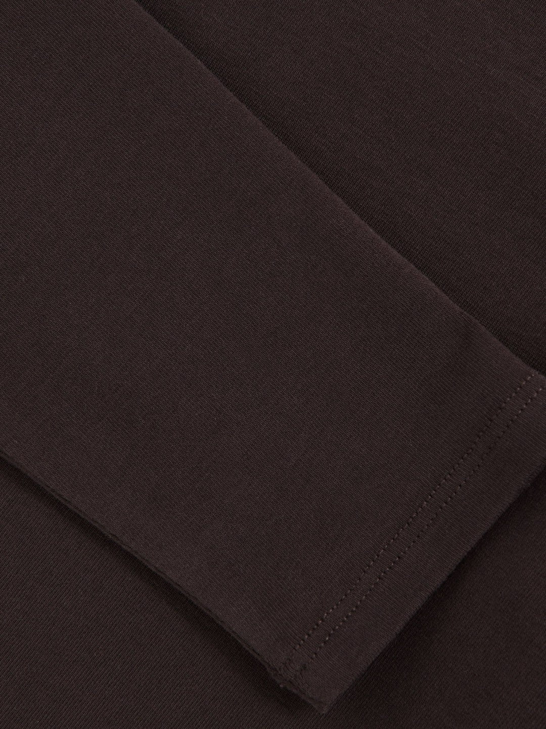 Cotton Crew-Neck Long-Sleeve T-Shirt With Stretch in Plum Purple | Reiss Women Exclusive