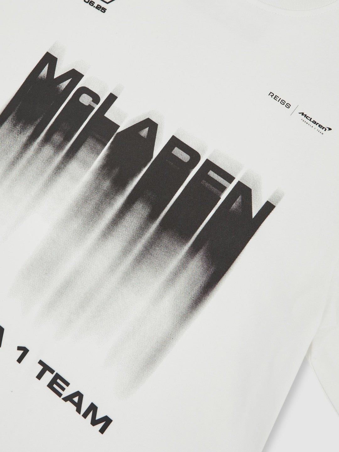 McLaren F1 Team British GP T-Shirt Unisex Fit in White | Reiss Men New
