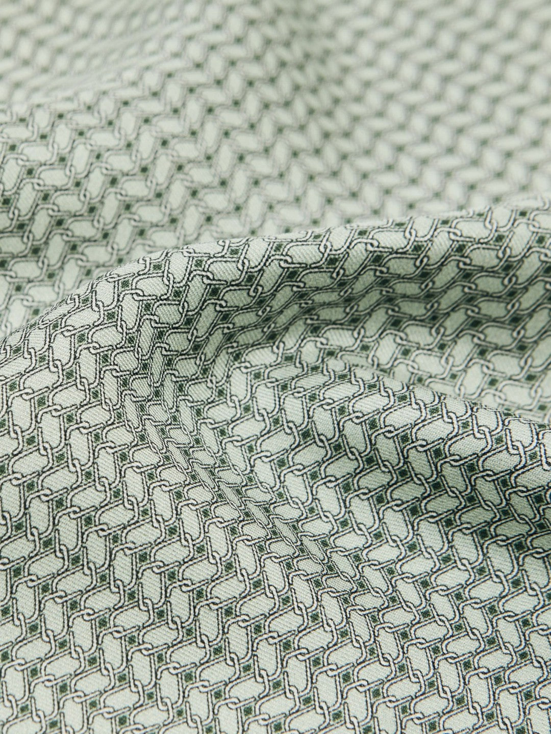 Geo Chain Detail Pocket Square in Sage | Reiss Men Trending