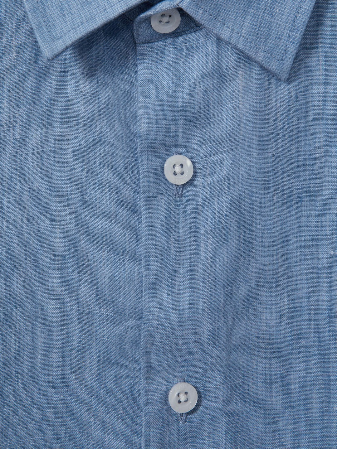 3-9 yrs Short Sleeve Linen Shirt in Sky Blue | Reiss Children & Baby New