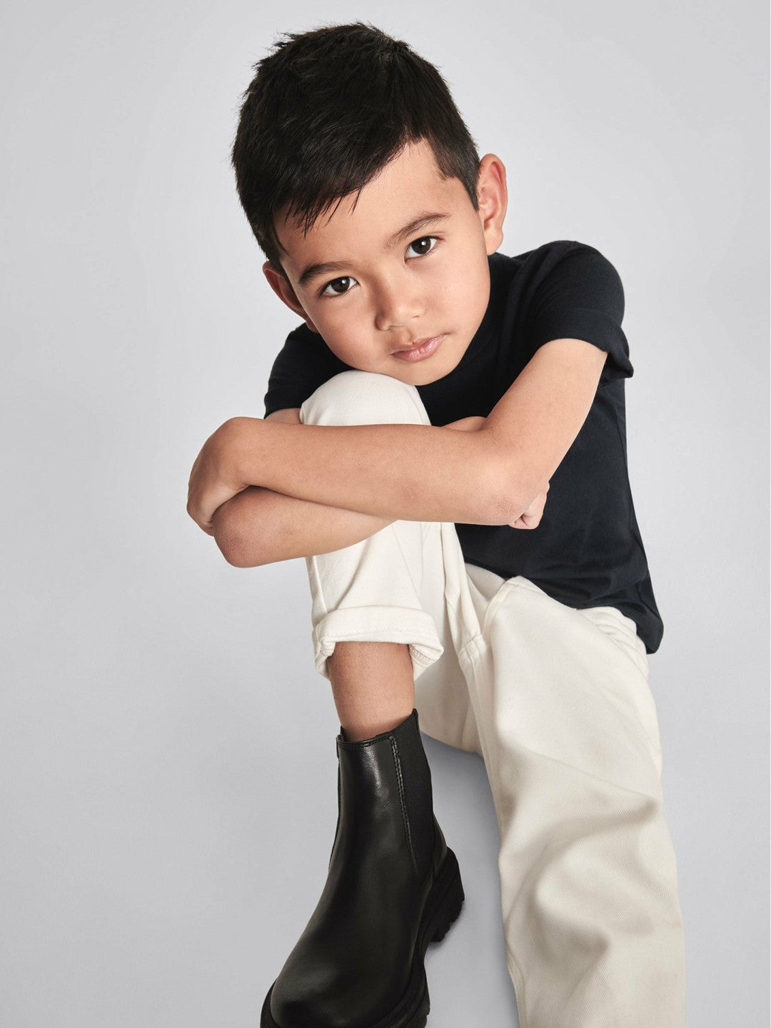4-9 yrs Crew Neck T-Shirt in Navy | Reiss Children & Baby Exclusive