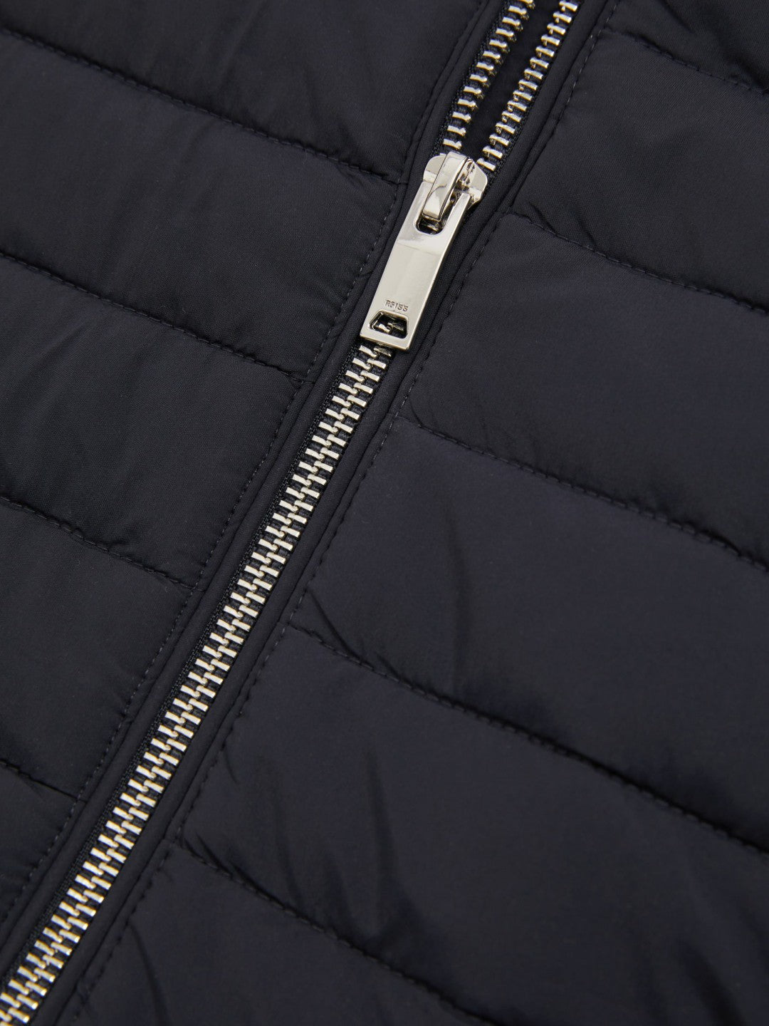 Hybrid Quilt and Knit Zip-Through Jacket in Navy | Reiss Men Best Seller
