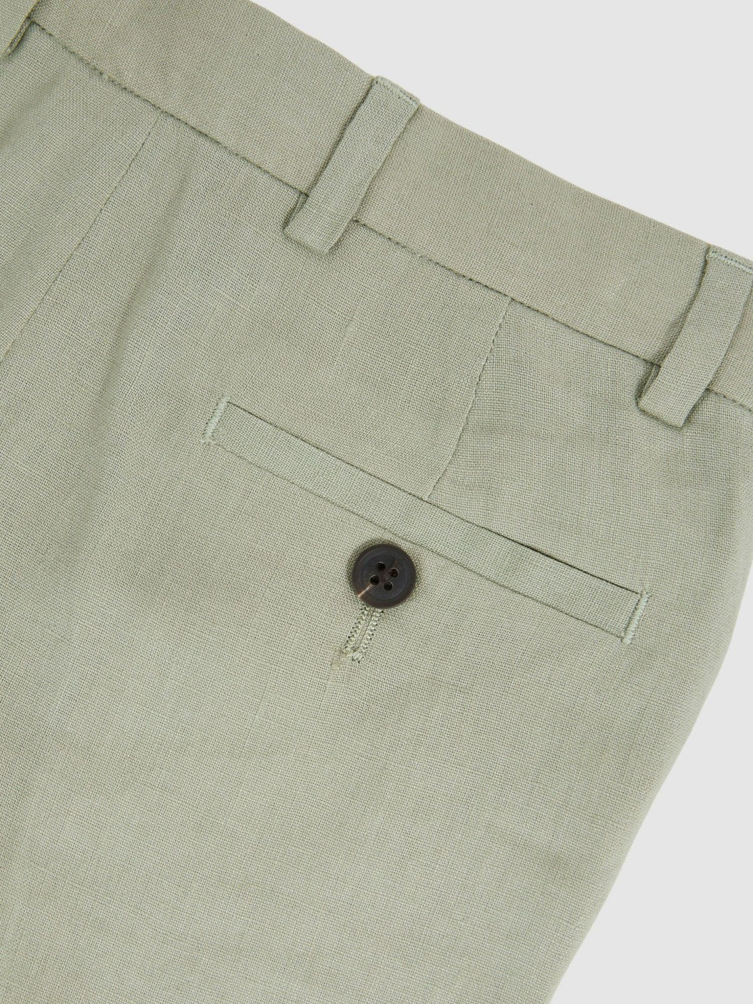 13-14 yrs Slim Fit Linen Adjustable Trousers in Apple | Reiss Children & Baby Best Seller