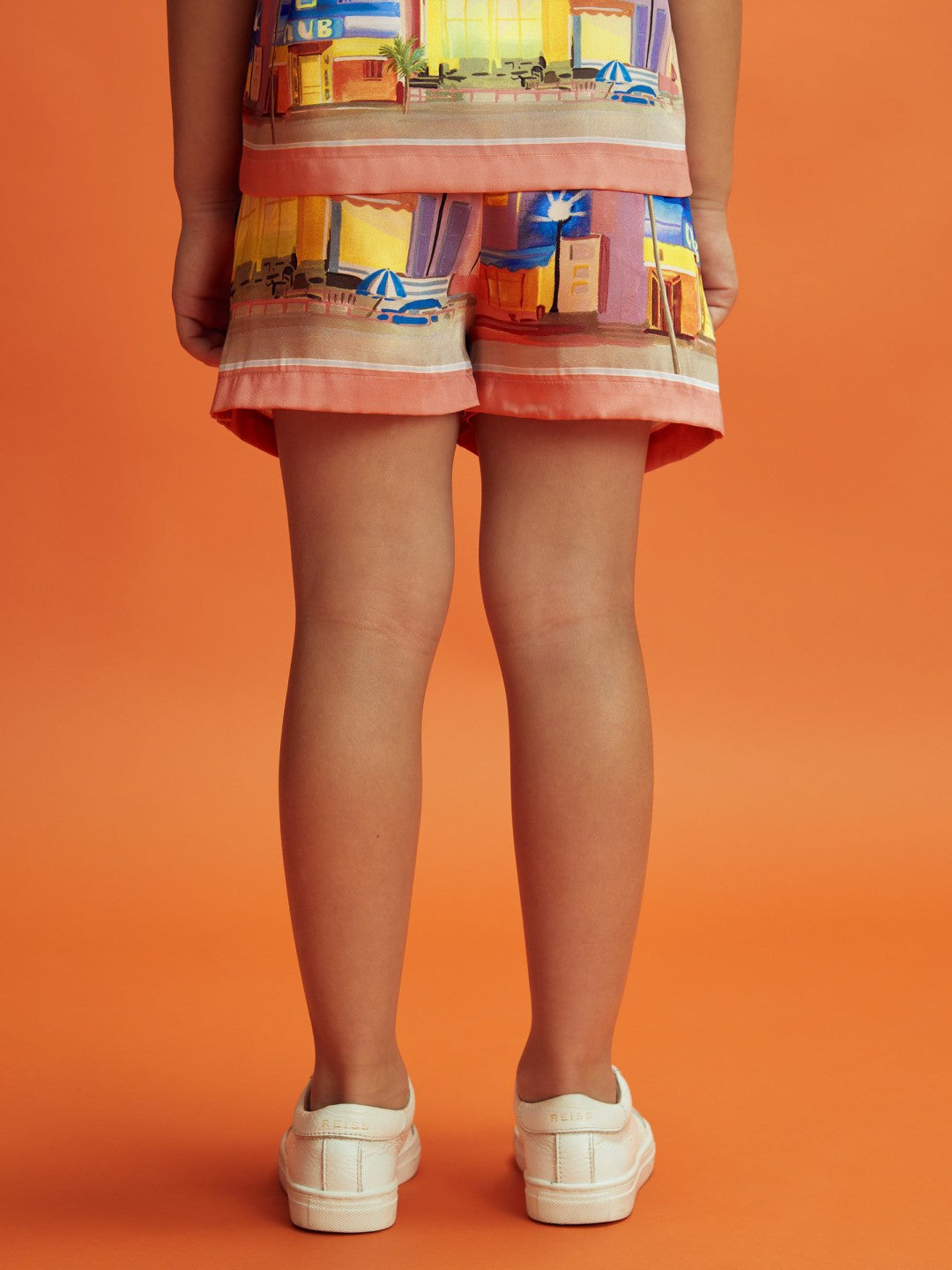 Junior McLaren F1 Miami Drawstring Shorts in Pink Multi | Reiss Children & Baby Premium