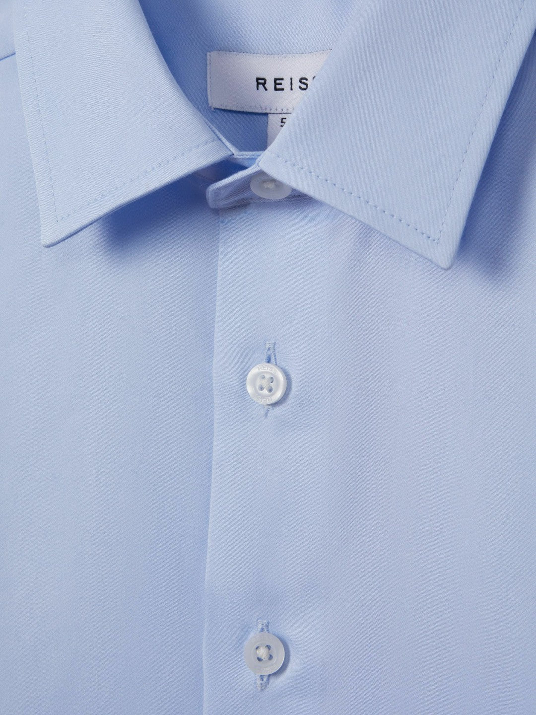 3-9 yrs Slim Fit Cotton Shirt in Soft Blue | Reiss Children & Baby Premium
