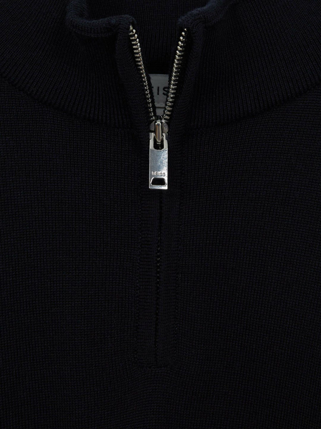 9-14 yrs Merino Wool Zip-Neck Jumper in Navy | Reiss Children & Baby Popular